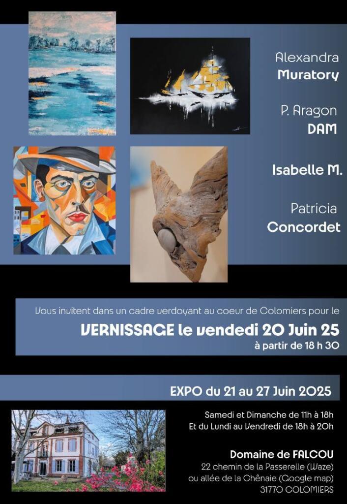 **SAVE THE DATE** La prochaine exposition au Falcou aura lieu du 21 au 27 Juin 2025 (Vernissage le 20 Juin - 18H30)