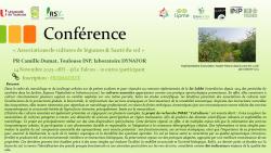conférence« Associations de cultures de légumes & Santé du sol » – Projet CoCultures 2025 - 14.11.2025 à 18H